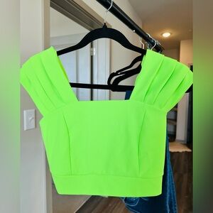 Neon Green Crop